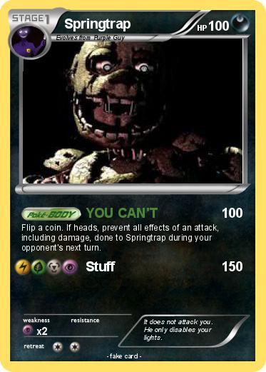 Pokemon Springtrap Pokemon Springtrap