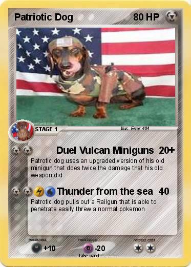 Pokemon Patriotic Dog