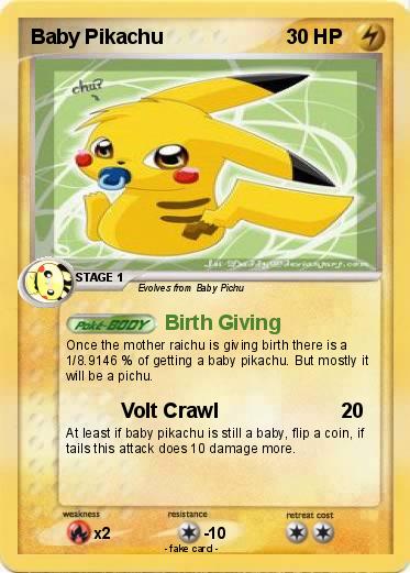 Pokemon Baby Pikachu