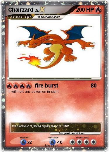 Pokemon Chairzard