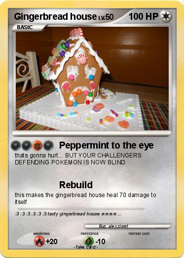 Pokemon Gingerbread house