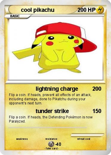 Pokemon cool pikachu