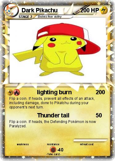 Pokemon Dark Pikachu