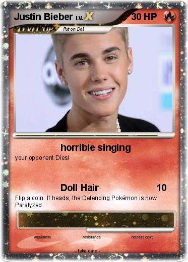 Pokemon Justin Bieber