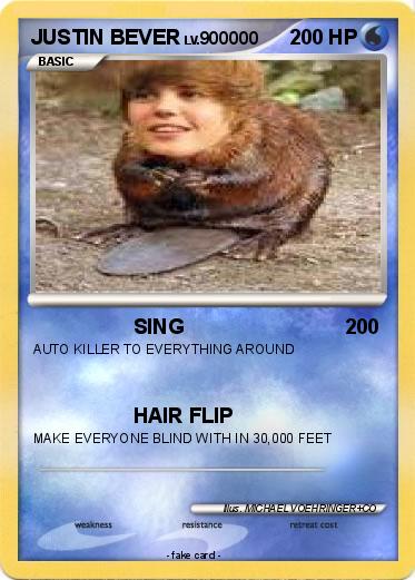Pokemon JUSTIN BEVER