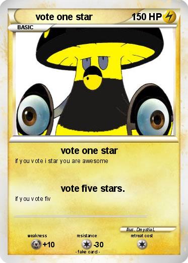 Pokemon vote one star