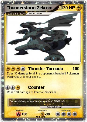 Pokemon Thunderstorm Zekrom
