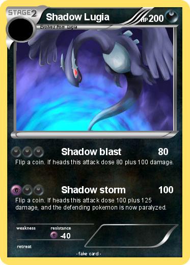 Pokemon Shadow Lugia