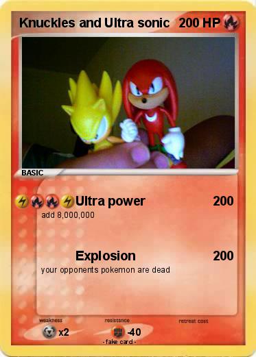 Pokemon Knuckles and Ultra sonic