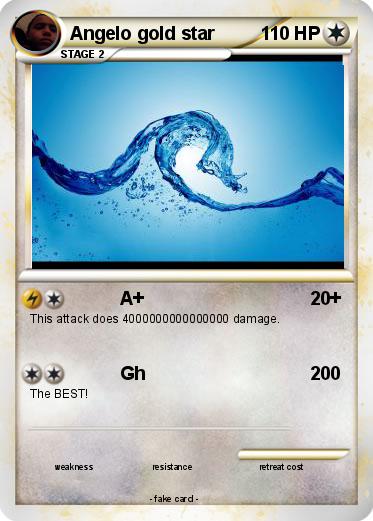 Pokemon Angelo gold star