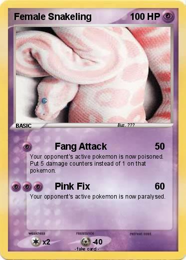 Pokemon Female Snakeling