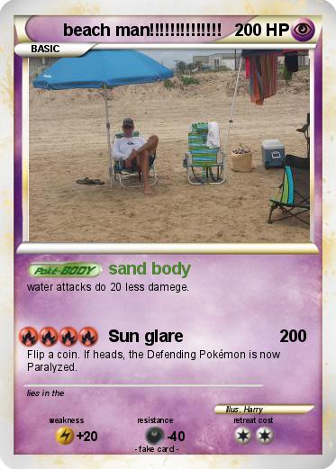 Pokemon beach man!!!!!!!!!!!!!!