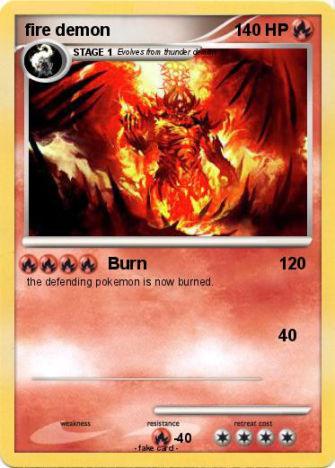 Pokemon fire demon