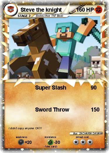 Pokemon Steve the knight