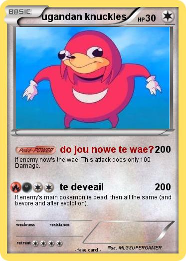 Pokemon ugandan knuckles