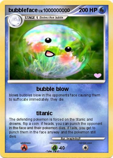 Pokemon bubbleface