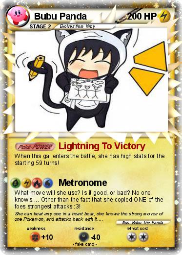 Pokemon Bubu Panda