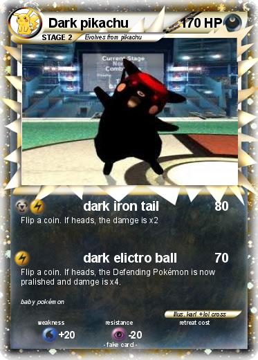 Pokemon Dark pikachu