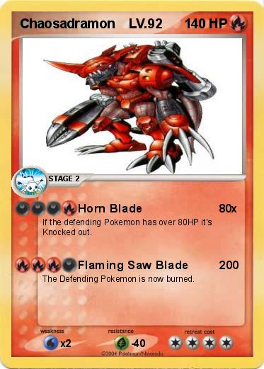 Pokemon Chaosadramon    LV.92