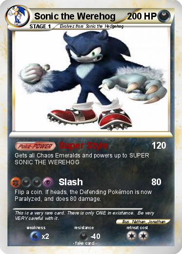 Pokemon Sonic the Werehog