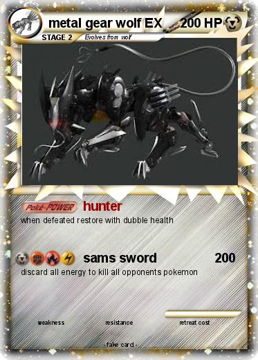Pokemon metal gear wolf EX
