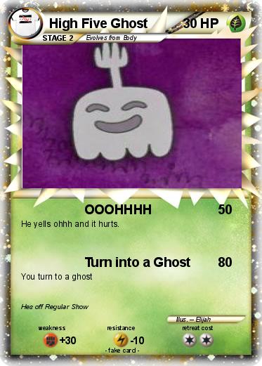 Pokemon High Five Ghost
