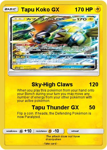 Pokemon Tapu Koko GX