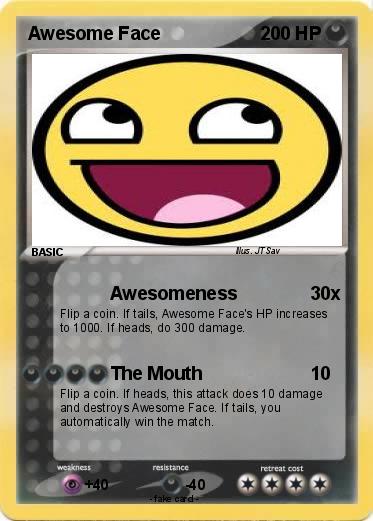 Pokemon Awesome Face