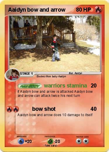 Pokemon Aaidyn bow and arrow