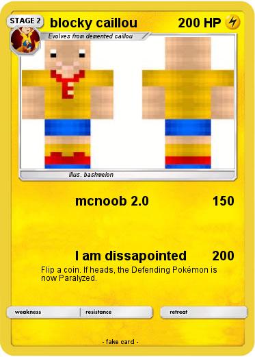 Pokemon blocky caillou