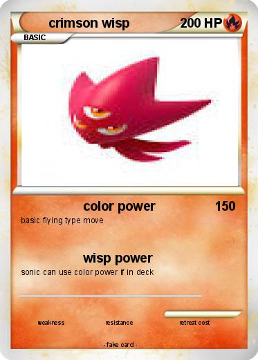 Pokemon crimson wisp