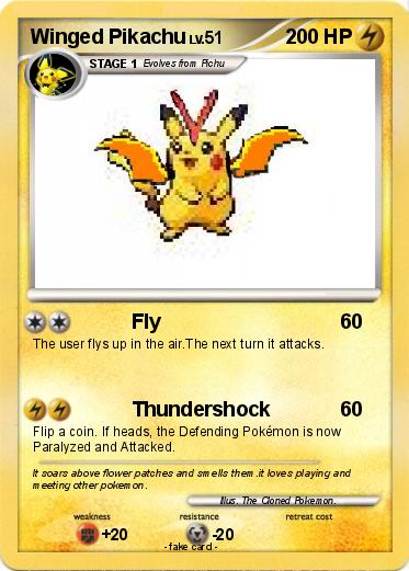 Pokemon Winged Pikachu Pokemon Winged Pikachu