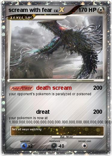 Pokemon scream with fear Pokemon scream with fear