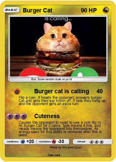Pokemon Burger Cat