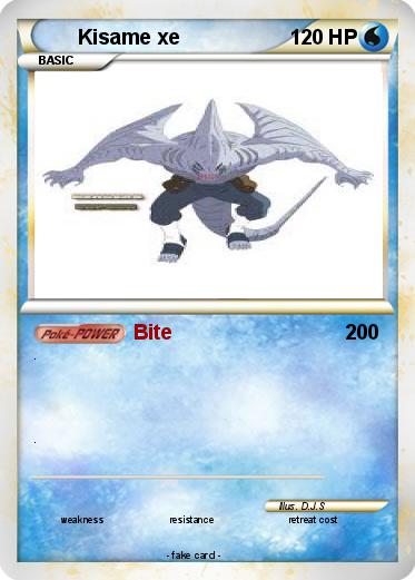 Pokemon Kisame xe