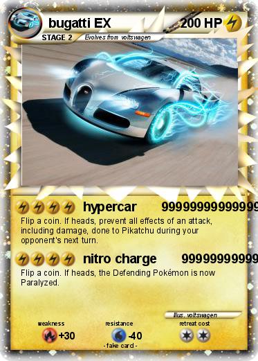 Pokemon bugatti EX