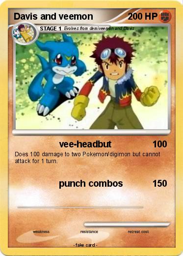 Pokemon Davis and veemon