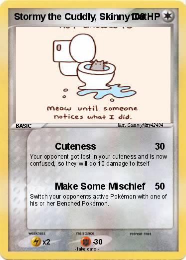 Pokemon Stormy the Cuddly, Skinny Cat