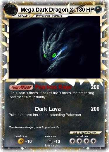 Pokemon Mega Dark Dragon X
