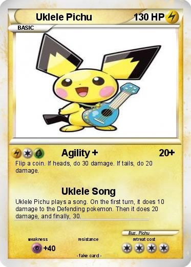 Pokemon Uklele Pichu