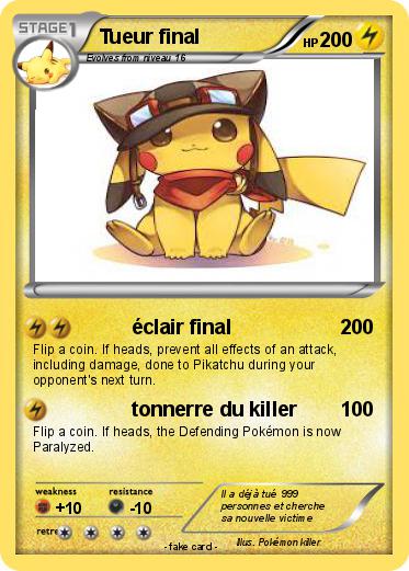 Pokemon Tueur final