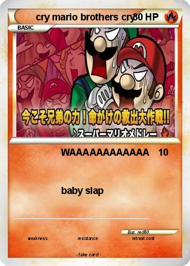 Pokemon cry mario brothers cry