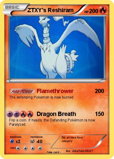 Pokemon ZTXY's Reshiram