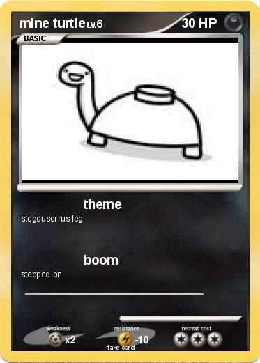 Pokemon mine turtle