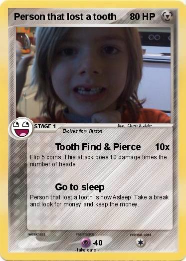 Pokemon Person that lost a tooth