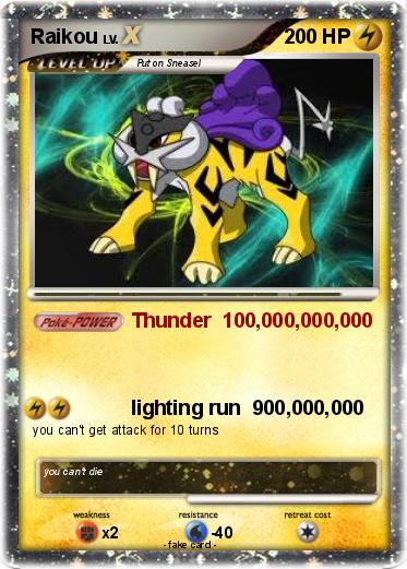 Pokemon Raikou
