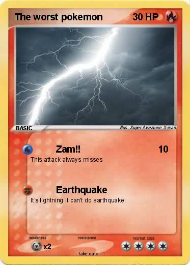 Pokemon The worst pokemon