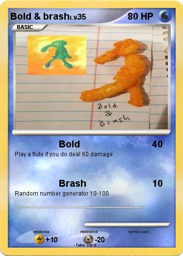 Pokemon Bold & brash