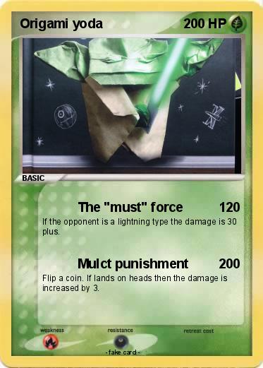 Pokemon Origami yoda