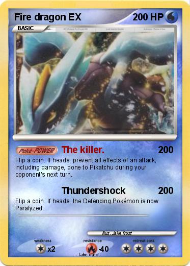 Pokemon Fire dragon EX